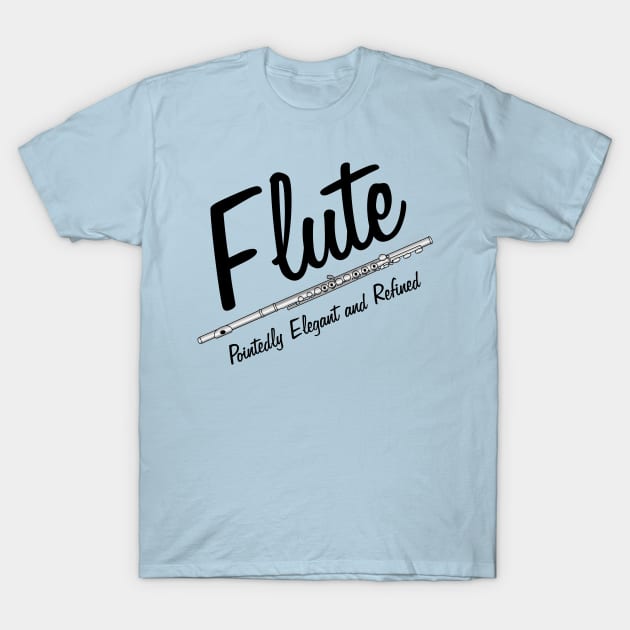 Elegant Flute T-Shirt by Barthol Graphics